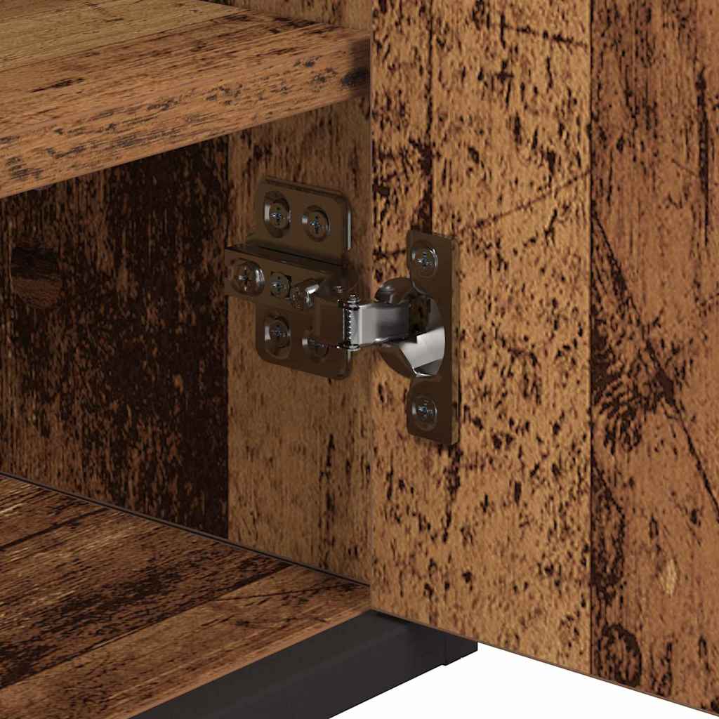 Vegghylle med hylle Veggmontert Gammelt tre 65 x 20 x 60 cm