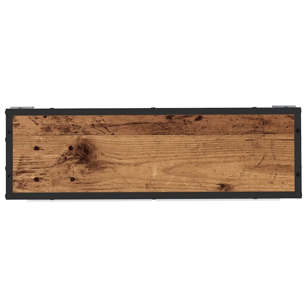 Vegghylle med hylle Veggmontert Gammelt tre 65 x 20 x 60 cm