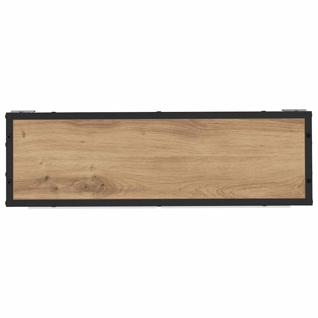 Vegghylle med hylle Veggmontert Artisan Eik 65 x 20 x 60 cm
