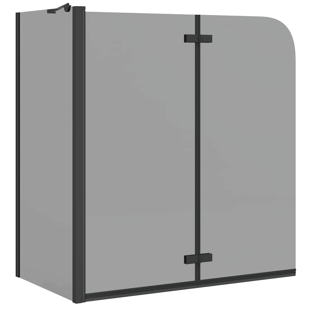 Dusjinnhegning Svart 120 x 68 x 130 cm ESG Glass og Aluminium