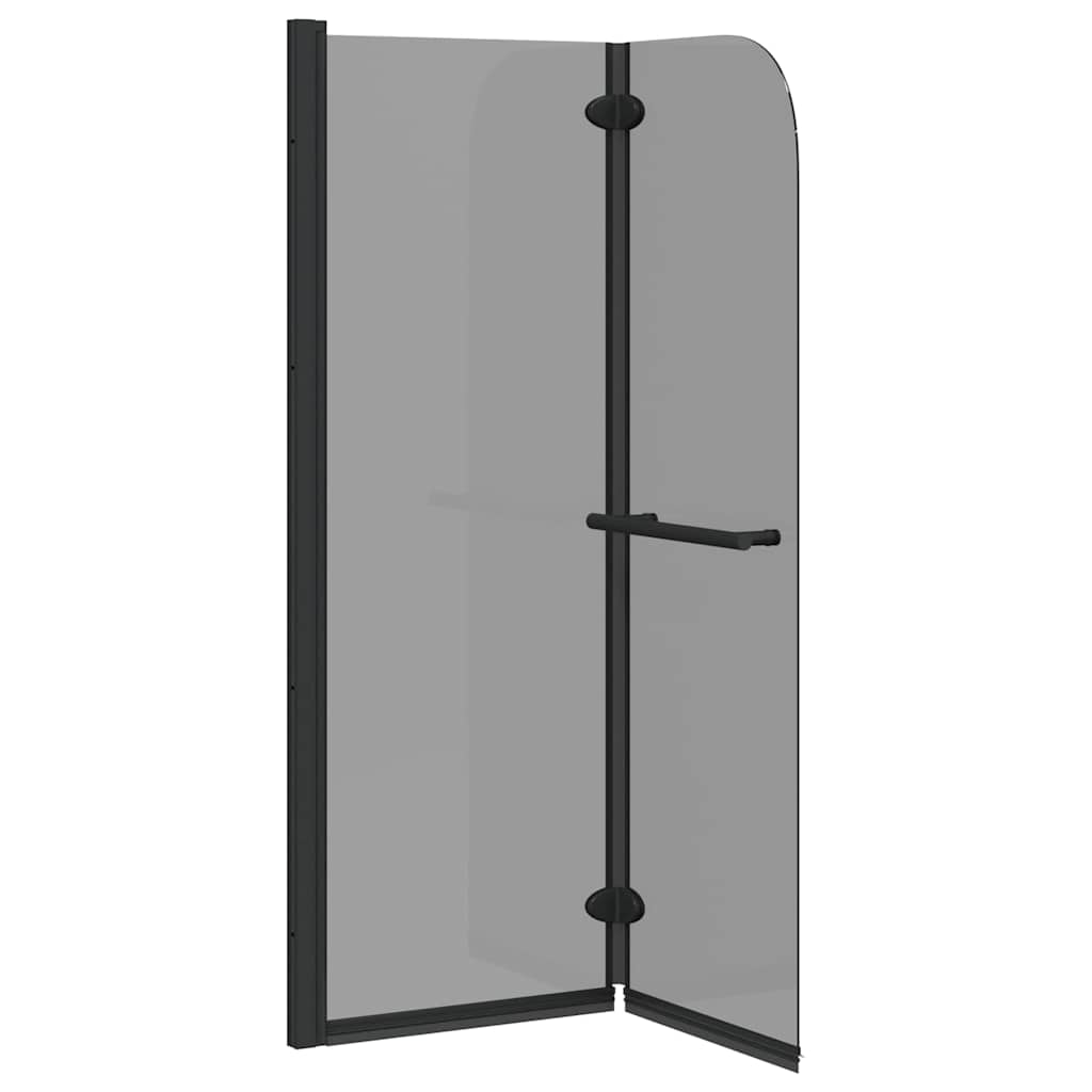 Dusjinnhegning Svart 120 x 140 cm ESG Glass og Aluminium