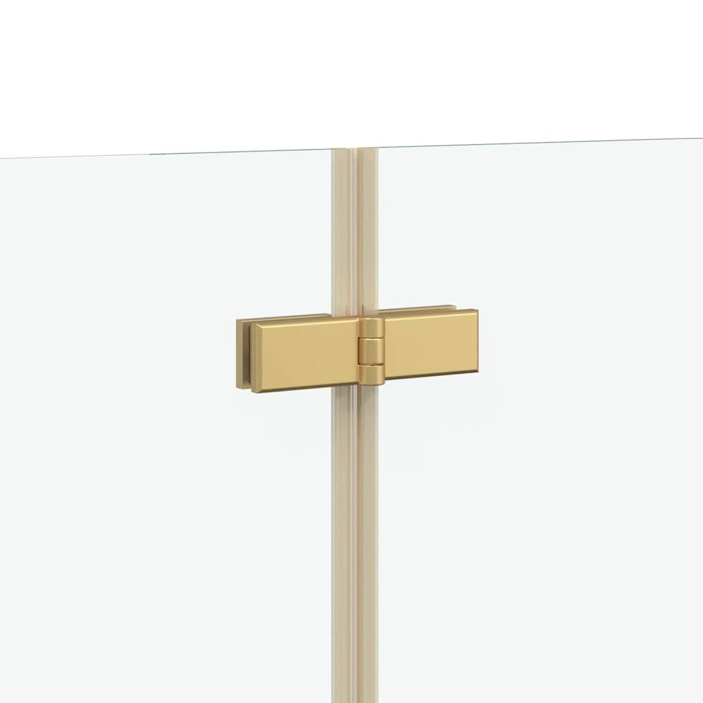 Dusjinnhegning Gull 95 x 140 cm ESG Glass og Aluminium