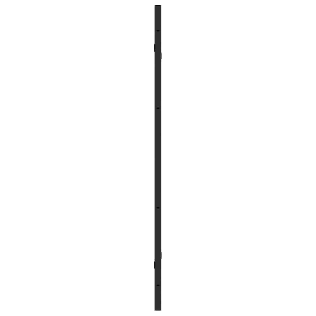 Dusjinnhegning Svart 130 x 138 cm ESG Glass og Aluminium
