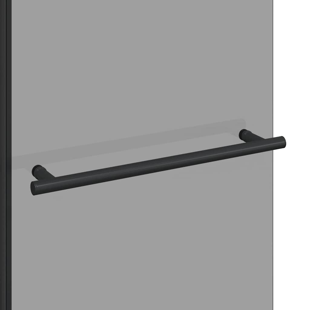 Bi-Folding Dusjinnhegning Mørk Transparent 120 x 67 x 129 cm
