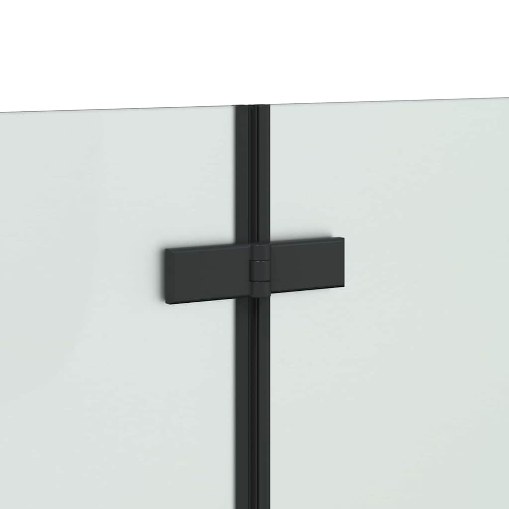 Dusjinnhegning Svart 120 x 68 x 130 cm ESG Glass og Aluminium