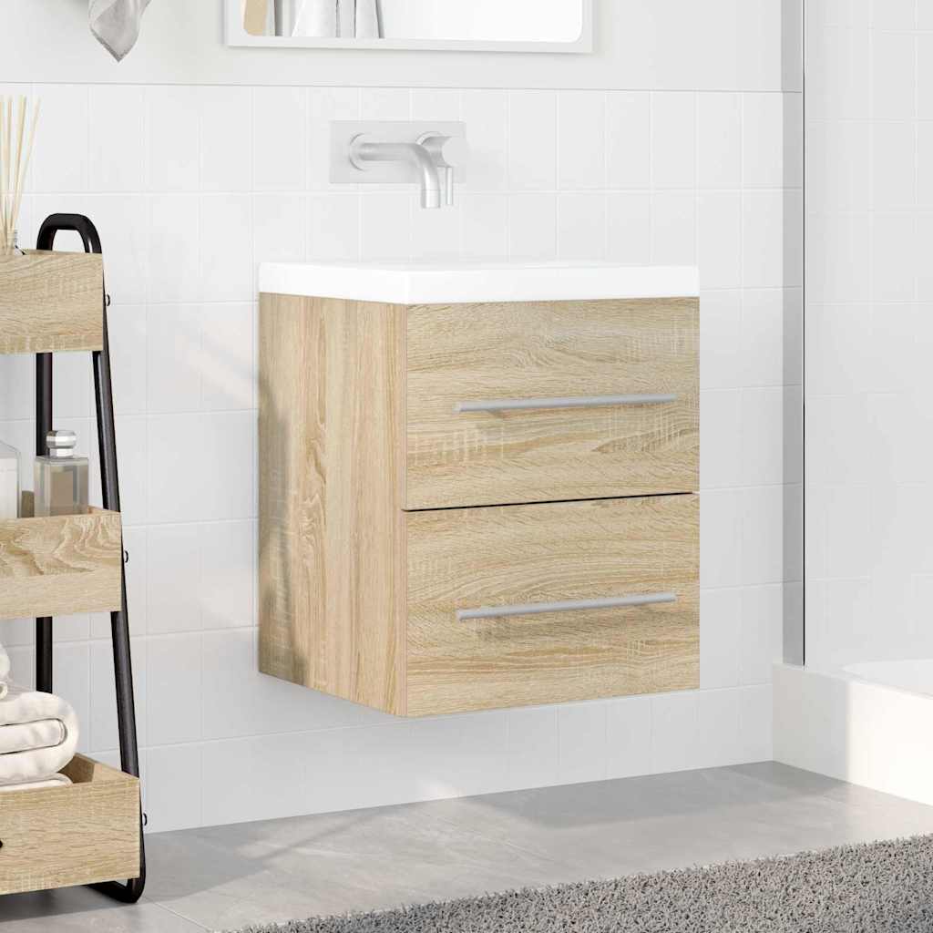 Vaskeskap med skuff Sonoma eik 38,5 x 41 x 48 cm Konstruert tre