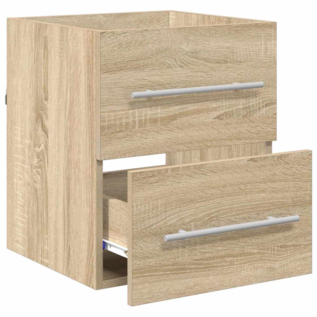 Vaskeskap med skuff Sonoma eik 38,5 x 41 x 48 cm Konstruert tre