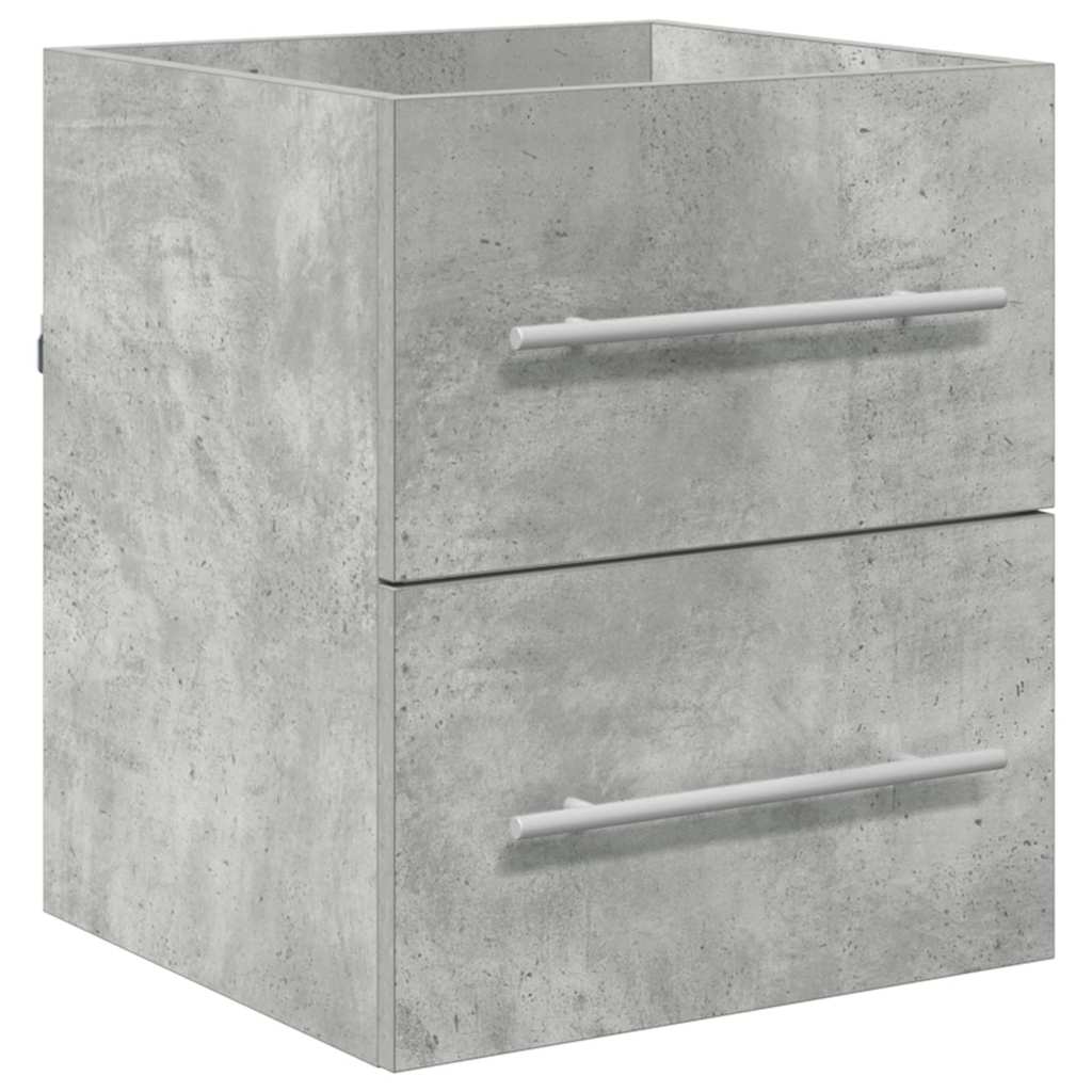 Vaskeskap med skuff Betonggrå 38,5 x 41 x 48 cm Konstruert tre