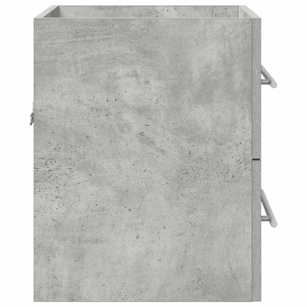 Vaskeskap med skuff Betonggrå 38,5 x 41 x 48 cm Konstruert tre