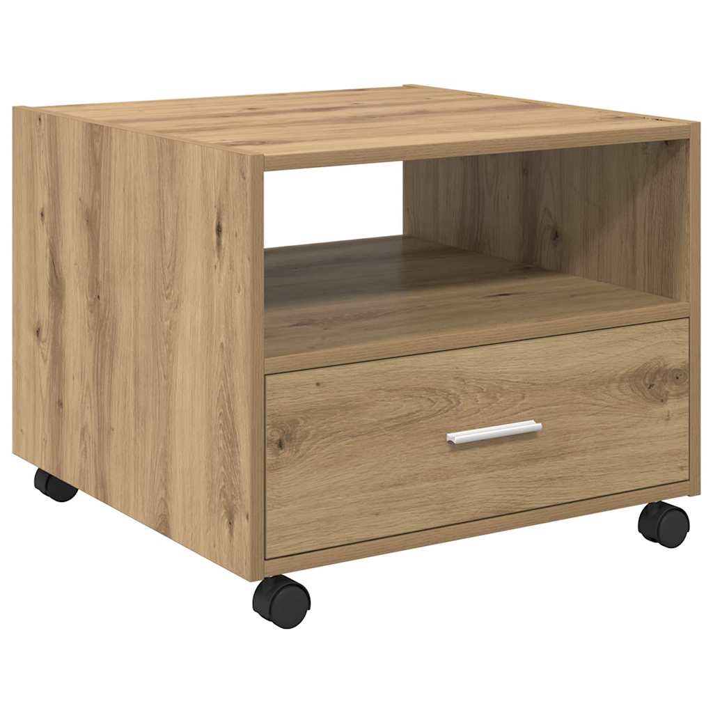Kaffebord med skuff Artisan Eik 55 x 55 x 45cm Konstruert tre