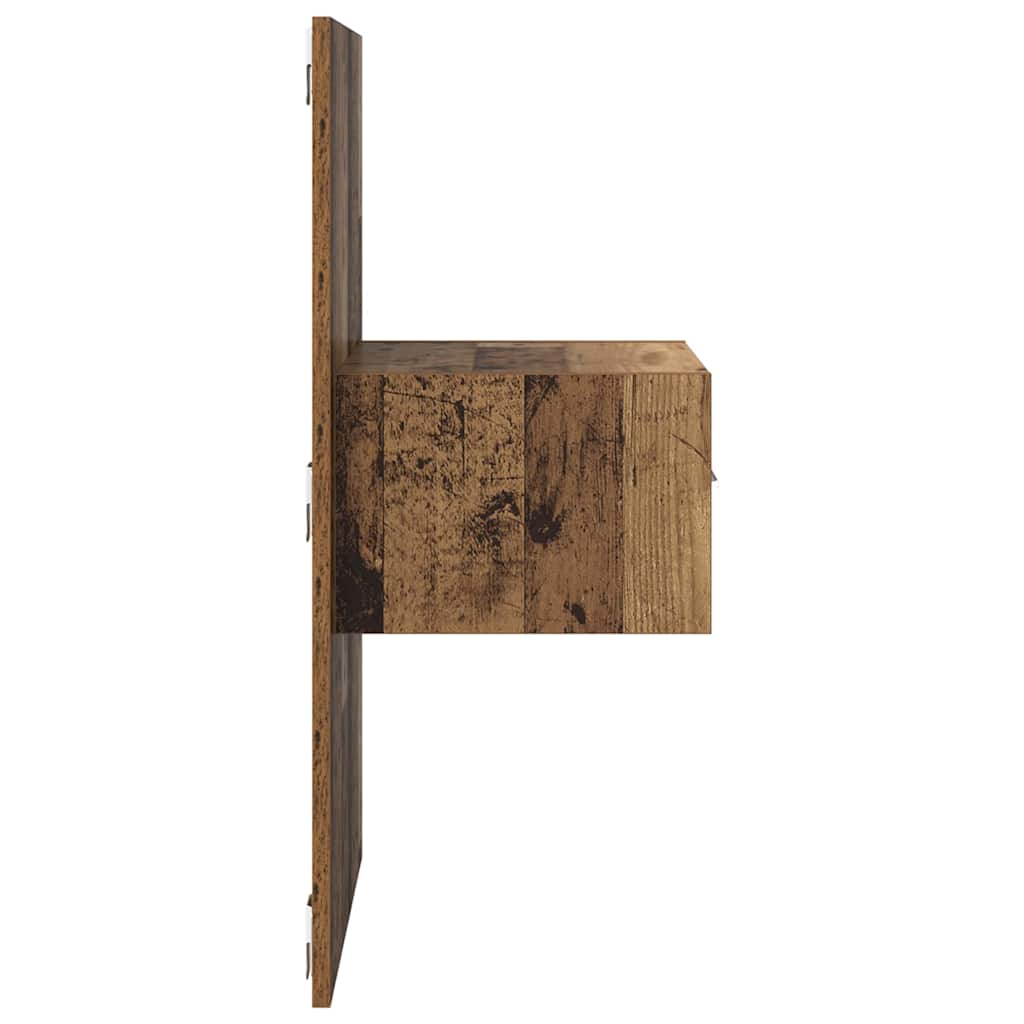 Nattbordskap 2 pcs Gammelt tre 50 x 32,5 x 80cm Konstruert tre