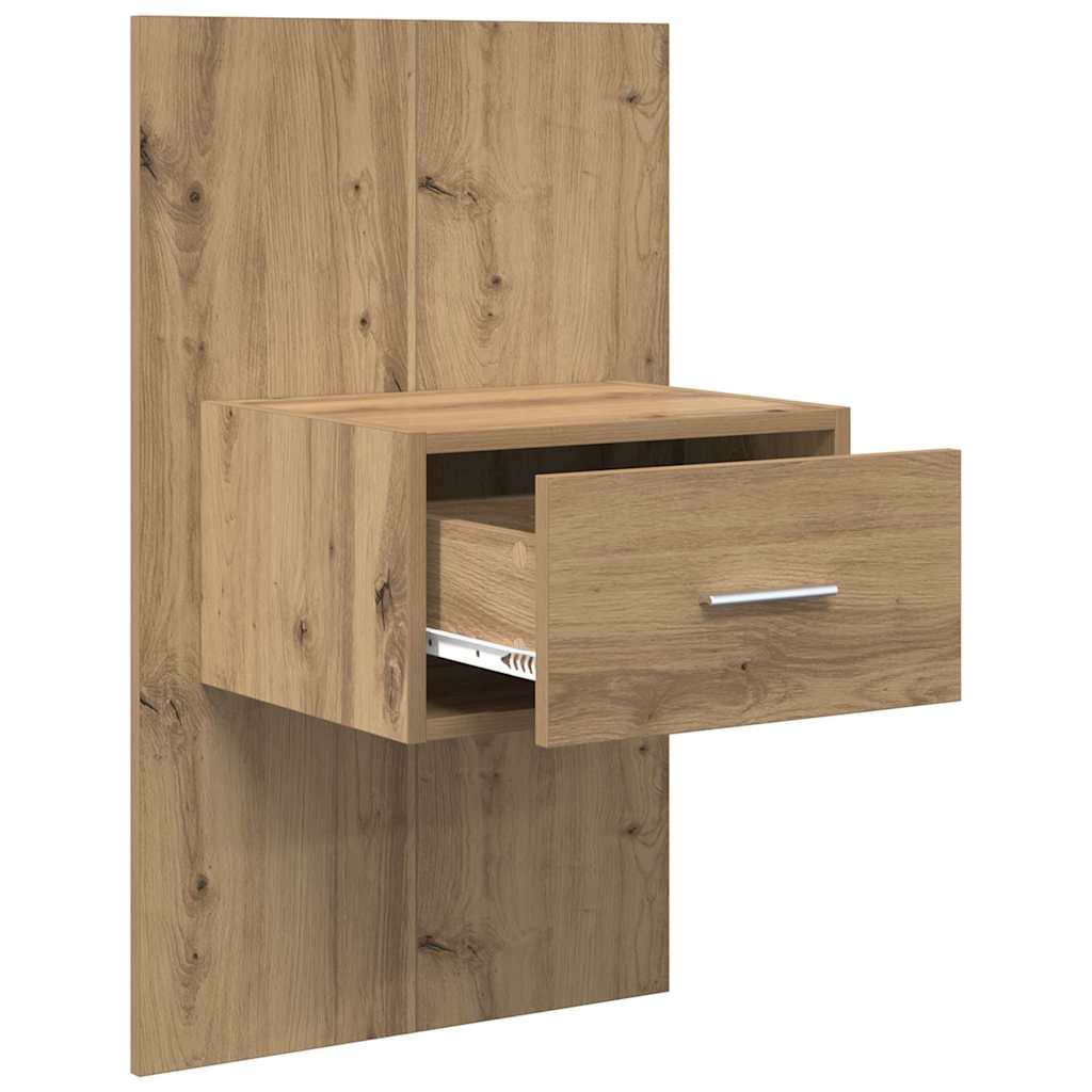 Nattbordskap 2 stk. Artisan Eik 50 x 32,5 x 80cm Konstruert tre