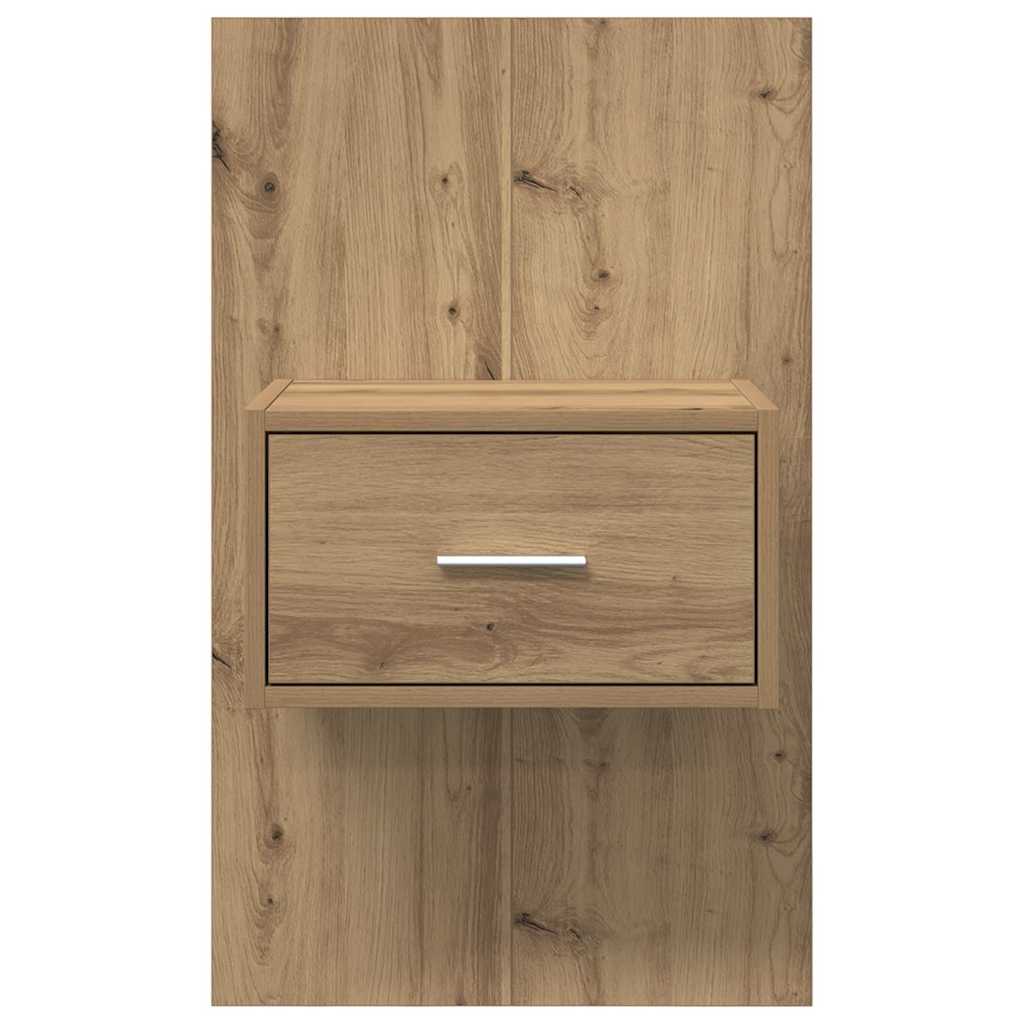 Nattbordskap 2 stk. Artisan Eik 50 x 32,5 x 80cm Konstruert tre