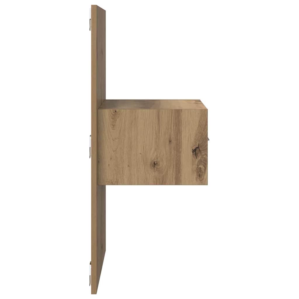 Nattbordskap 2 stk. Artisan Eik 50 x 32,5 x 80cm Konstruert tre