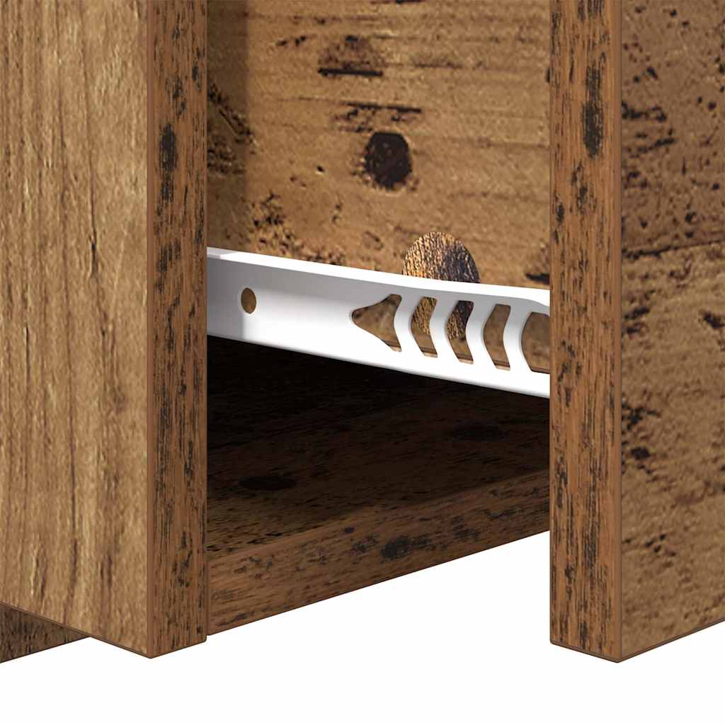 Vegghengt nattbord 2 pcs Gamle tre 48,5 x 32,5 x 80 cm