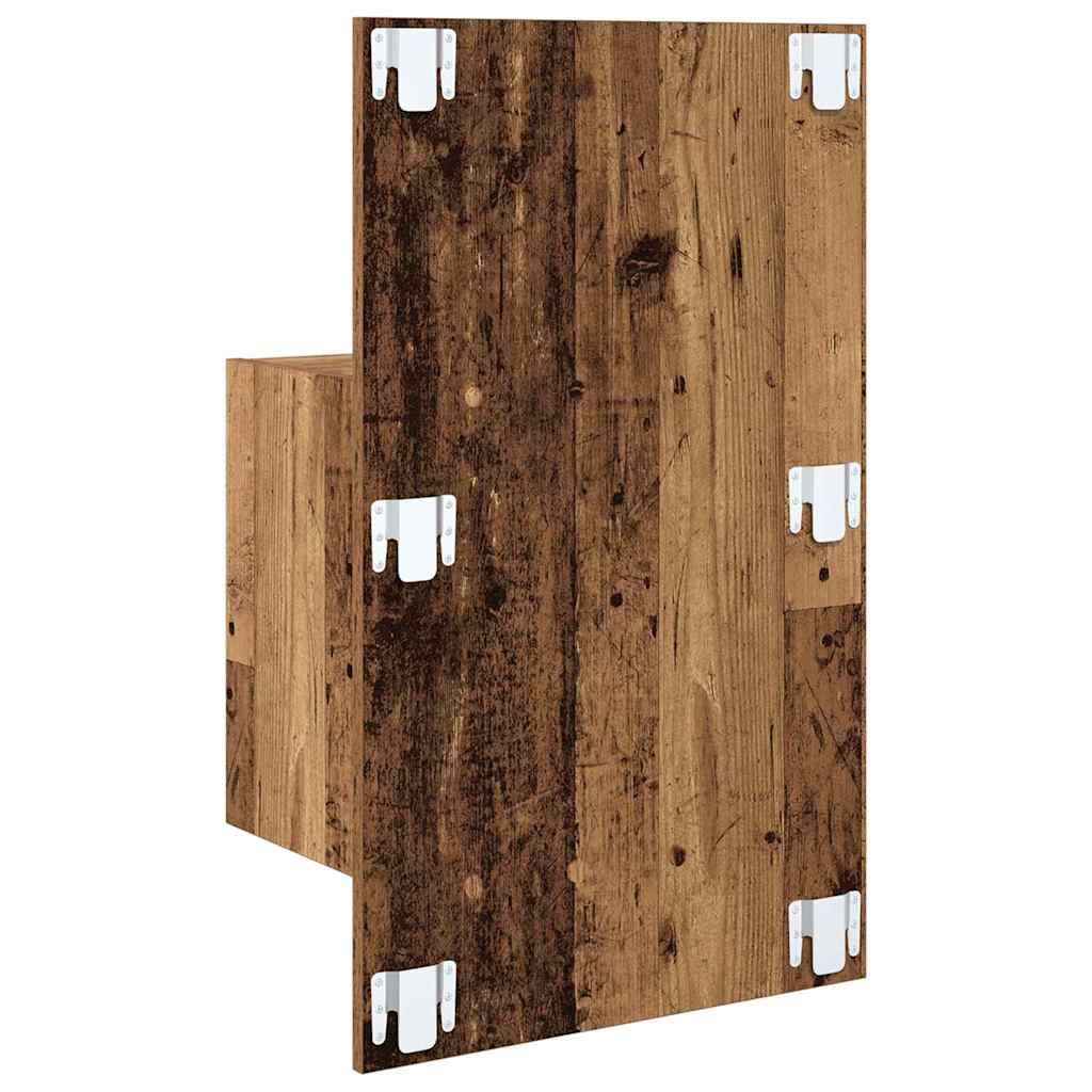 Nattbordskap 2 pcs Gammelt tre 50 x 32,5 x 80cm Konstruert tre