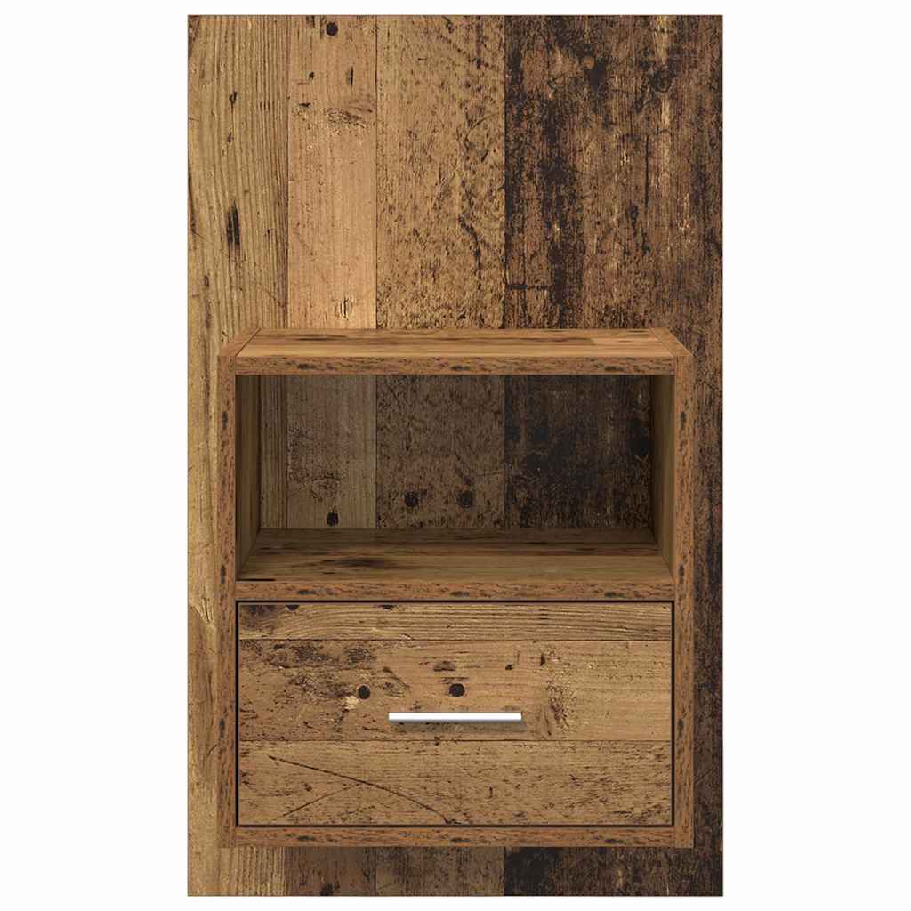 Nattbordskap 2 pcs Gammelt tre 50 x 32,5 x 80cm Konstruert tre