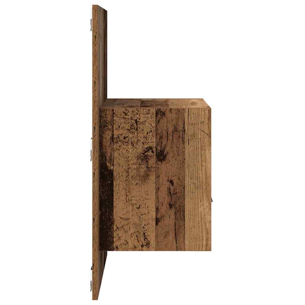 Nattbordskap 2 pcs Gammelt tre 50 x 32,5 x 80cm Konstruert tre