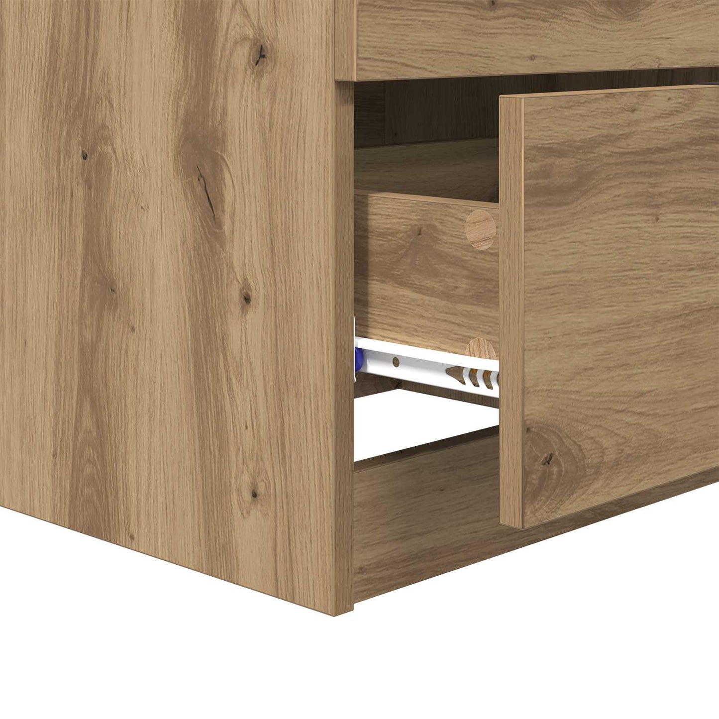 Nattbordskap 2 stk. Artisan Eik 45 x 39 x 50 cm Konstruert tre