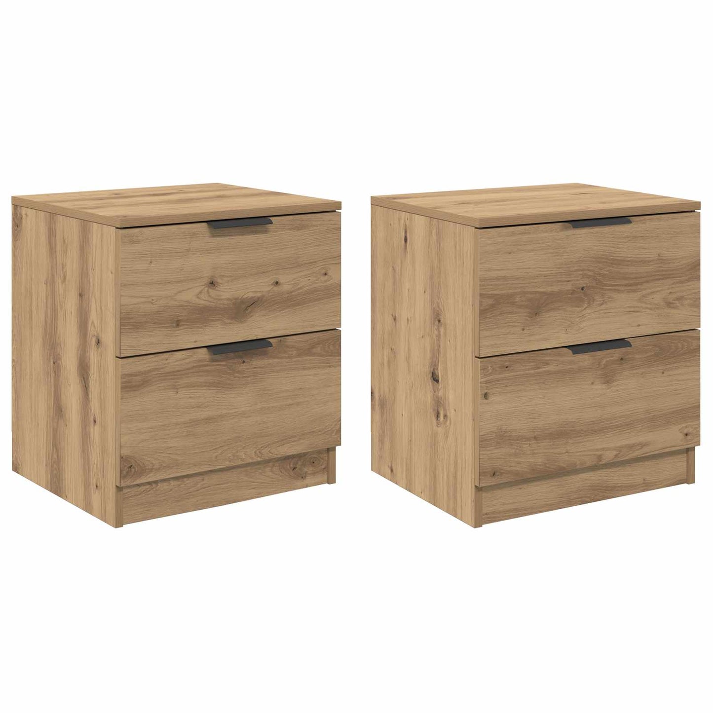 Nattbordskap 2 stk. Artisan Eik 45 x 39 x 50 cm Konstruert tre