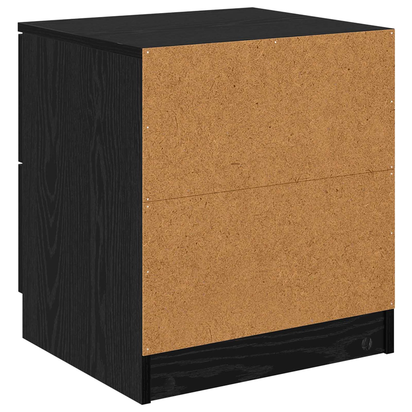 Nattbordskap 2 pcs Svart Eik 45 x 39 x 50 cm Konstruert tre