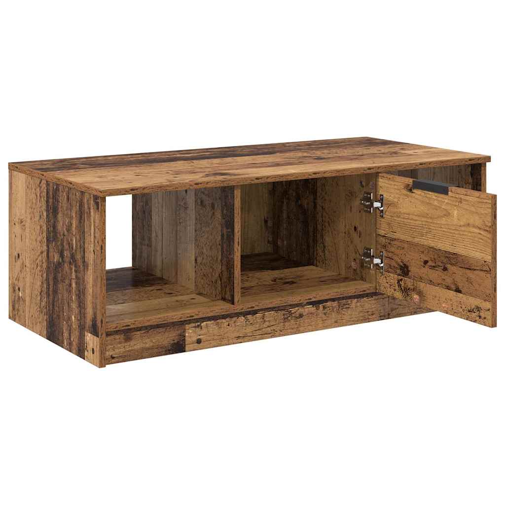 Kaffebord med skuff Gamle tre 102 x 50 x 36cm Konstruert tre