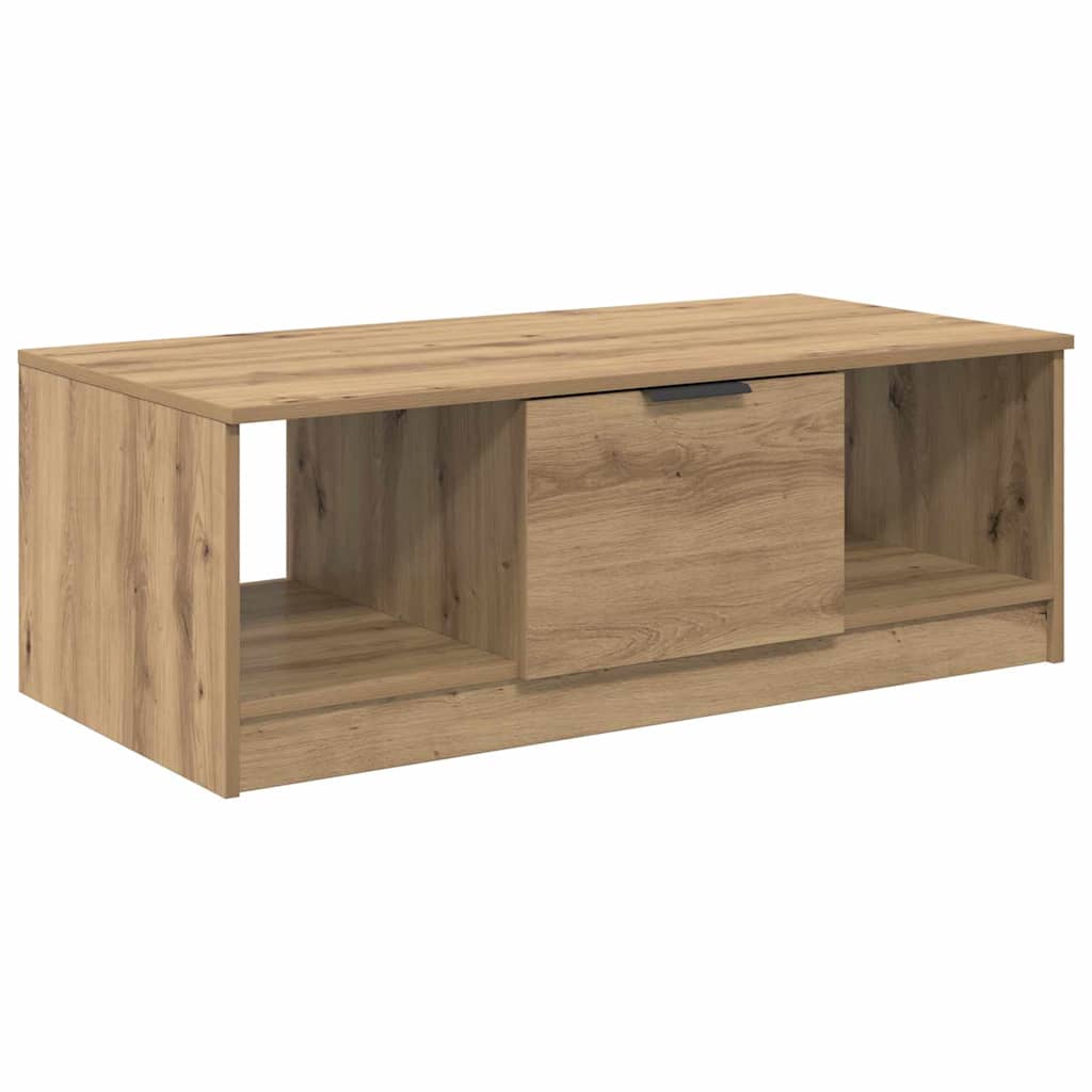 Kaffebord med skuff Artisan Eik 102 x 50 x 36cm Konstruert tre