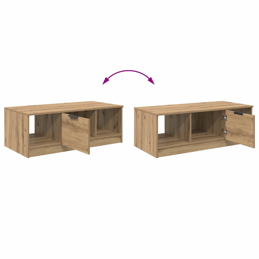 Kaffebord med skuff Artisan Eik 102 x 50 x 36cm Konstruert tre