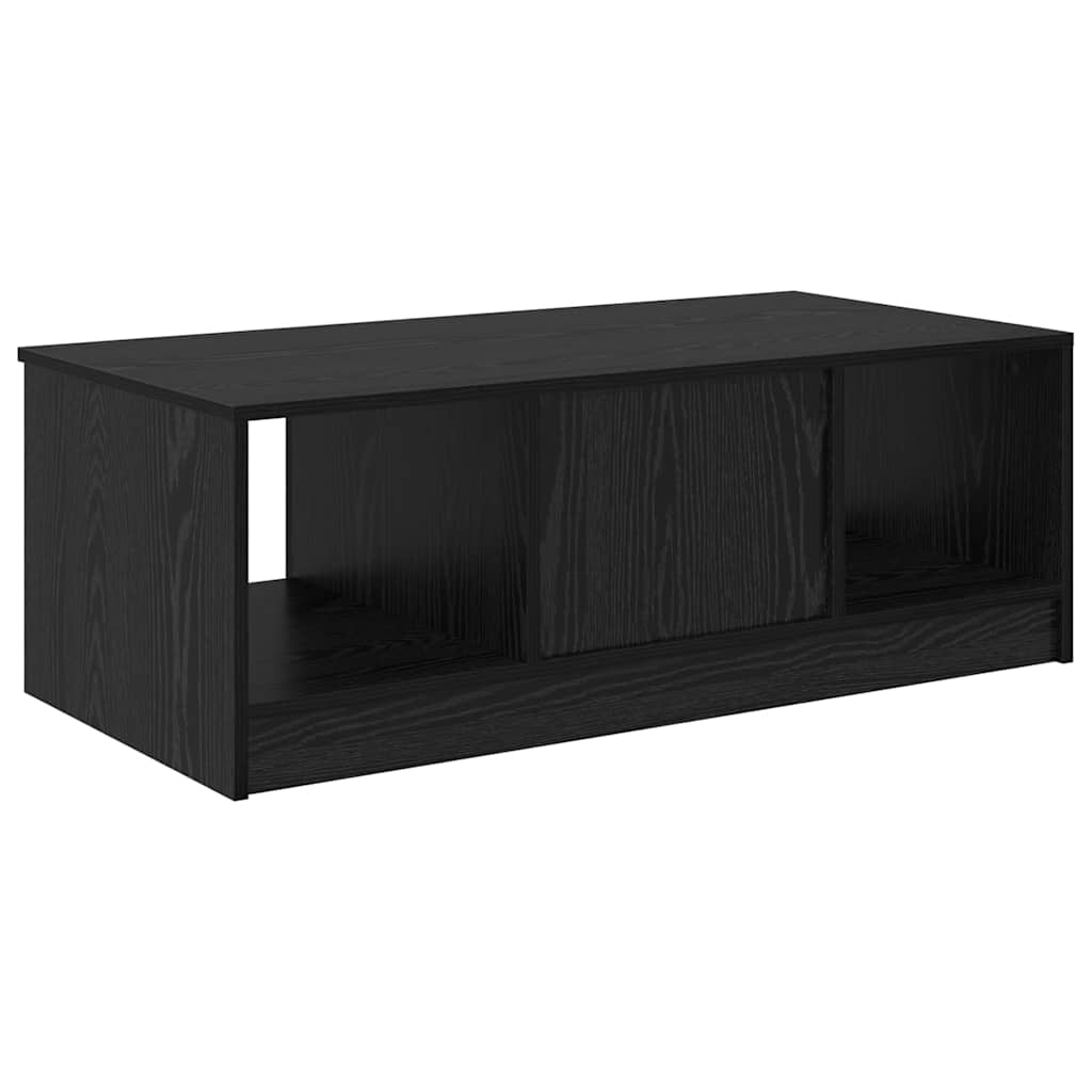 Kaffebord med skuff Svart Eik 102 x 50 x 36cm Konstruert tre