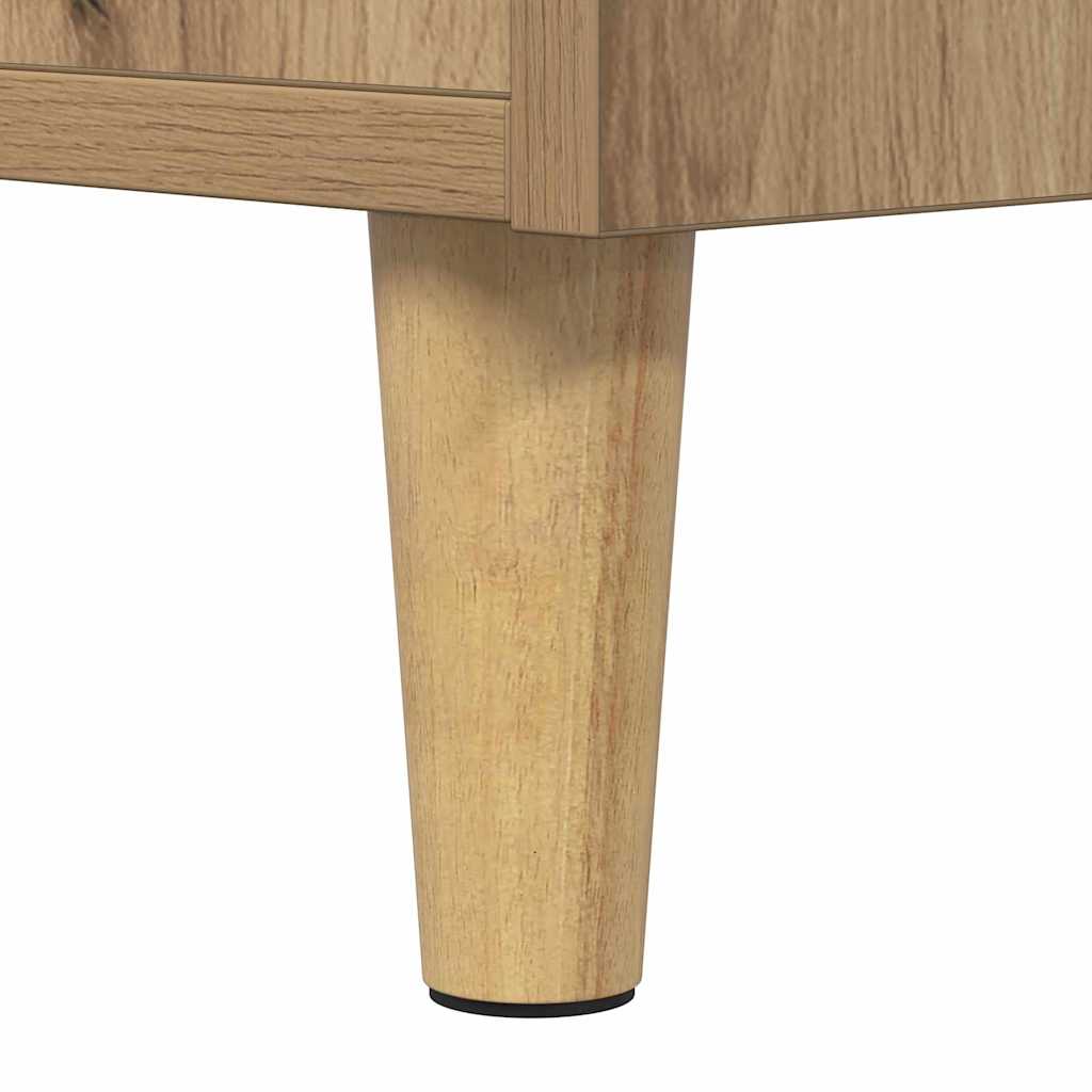 Sengeskap 2 pcs Artisan Eik 40 x 35 x 47.5cm Konstruert tre