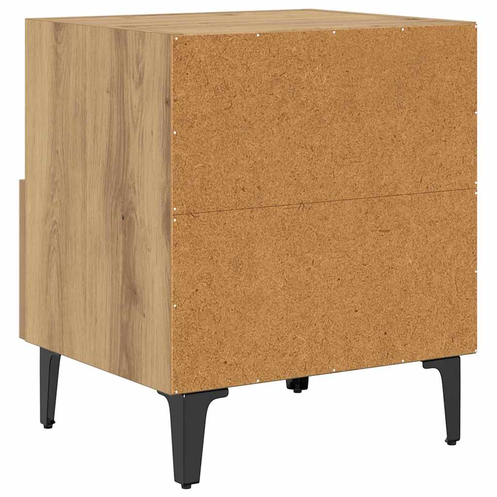 Nattbordskap 2 pcs Artisan Eik 40 x 35 x 47,5 cm Konstruert tre