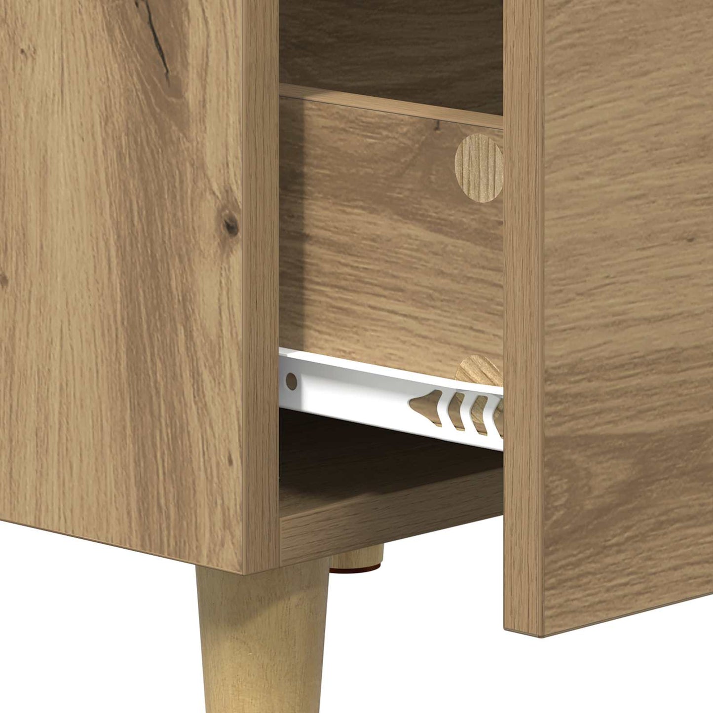 Nattbordskap Artisan Eik 40 x 40 x 66 cm Konstruert tre