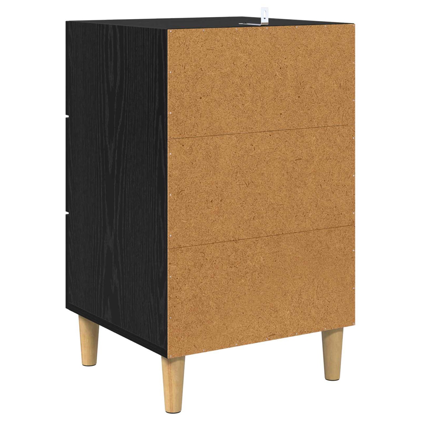 Nattbordskap Svart Eik 40 x 40 x 66 cm Konstruert tre