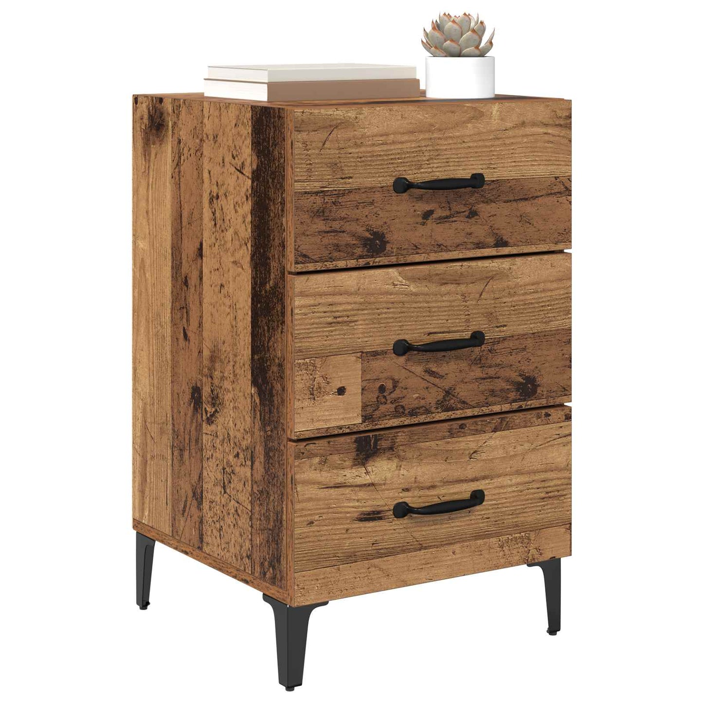 Nattbordskap Gammelt tre 40 x 40,5 x 66 cm Konstruert tre