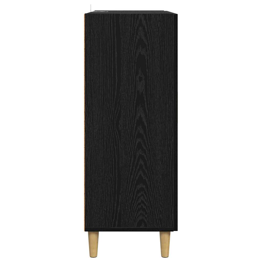 Serviesskap Svart Eik 70 x 34 x 90 cm Konstruert tre