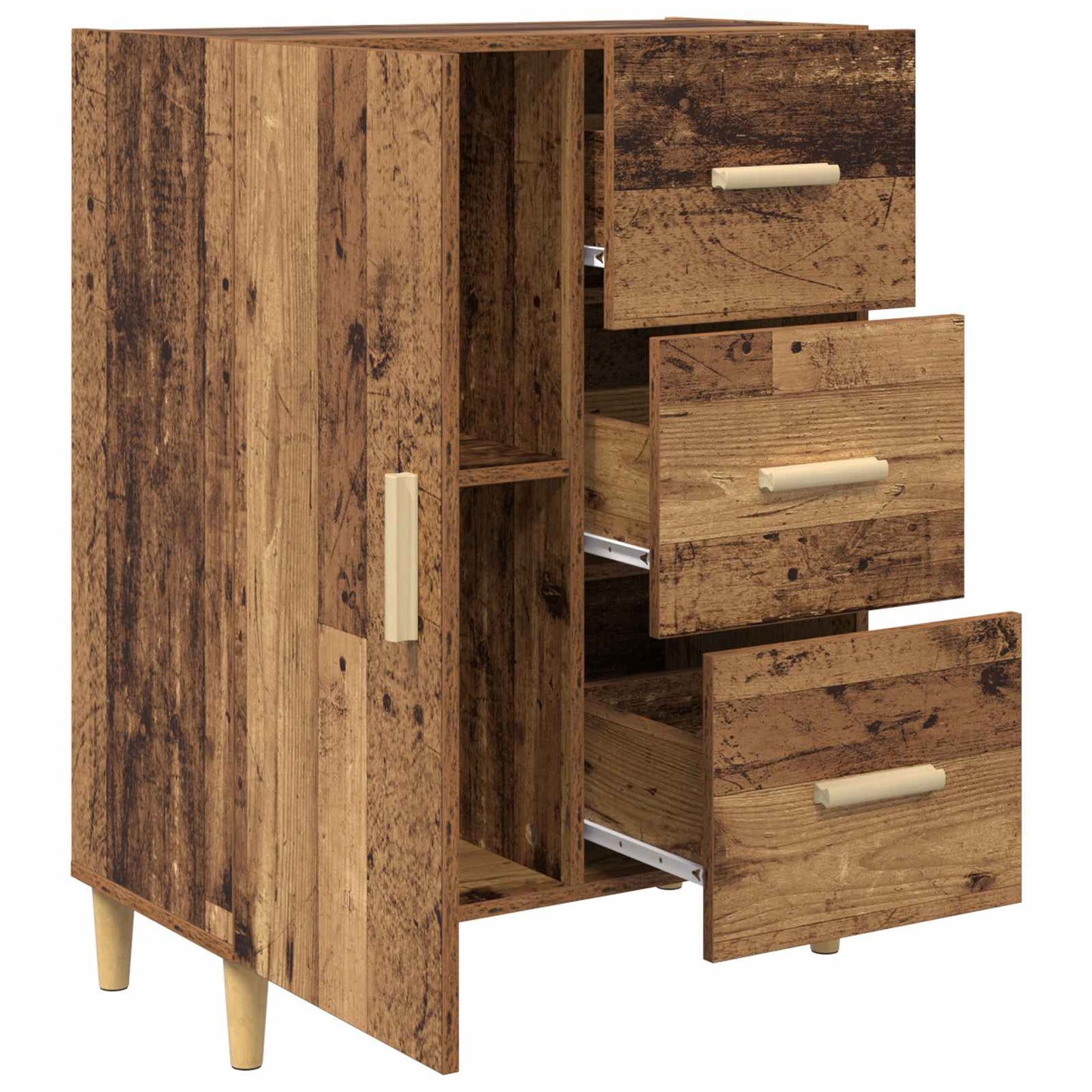 Serviesskap Gammelt tre 34 x 69.5 x 90 cm Konstruert tre