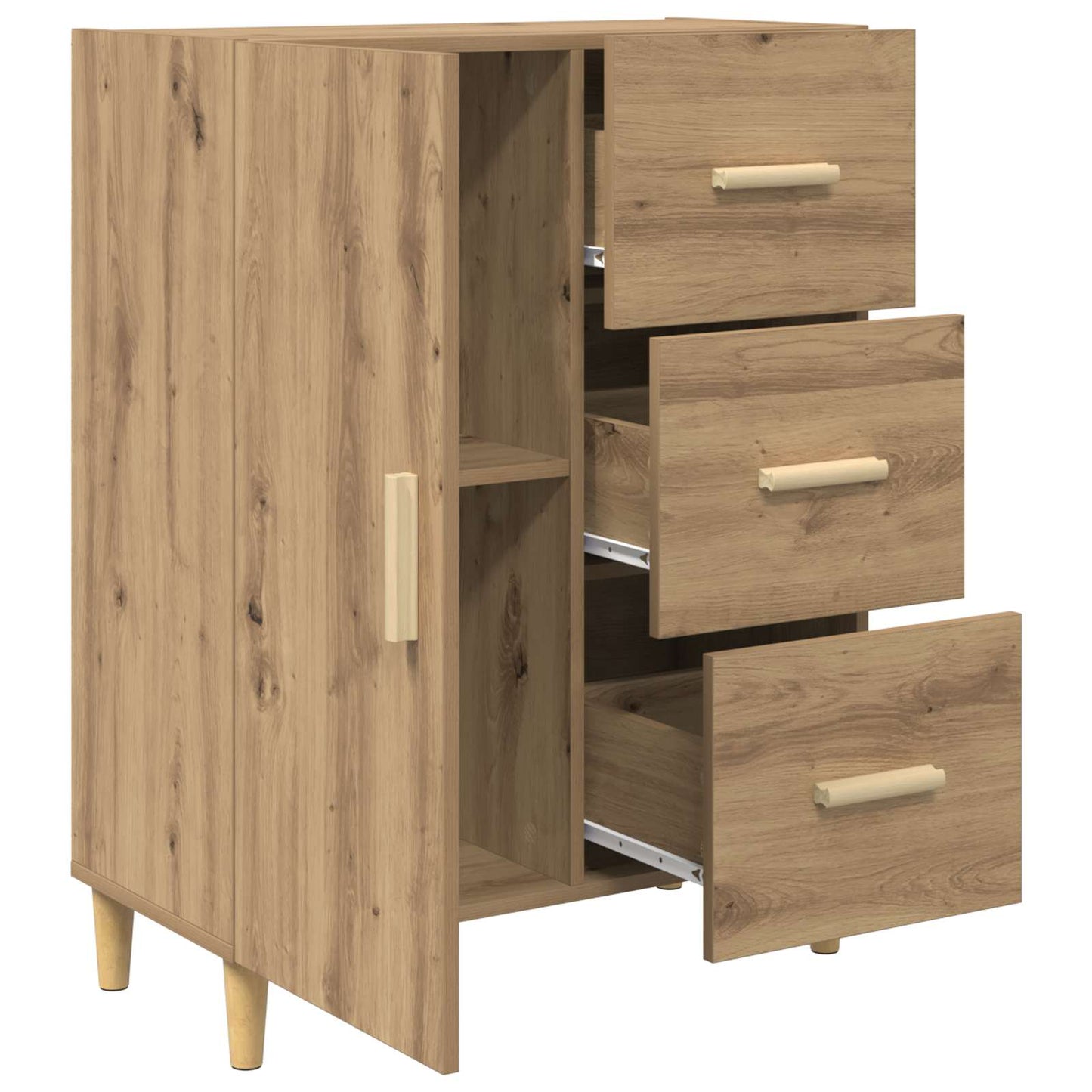 Serviesskap Artisan Eik 34 x 69.5 x 90 cm Konstruert tre
