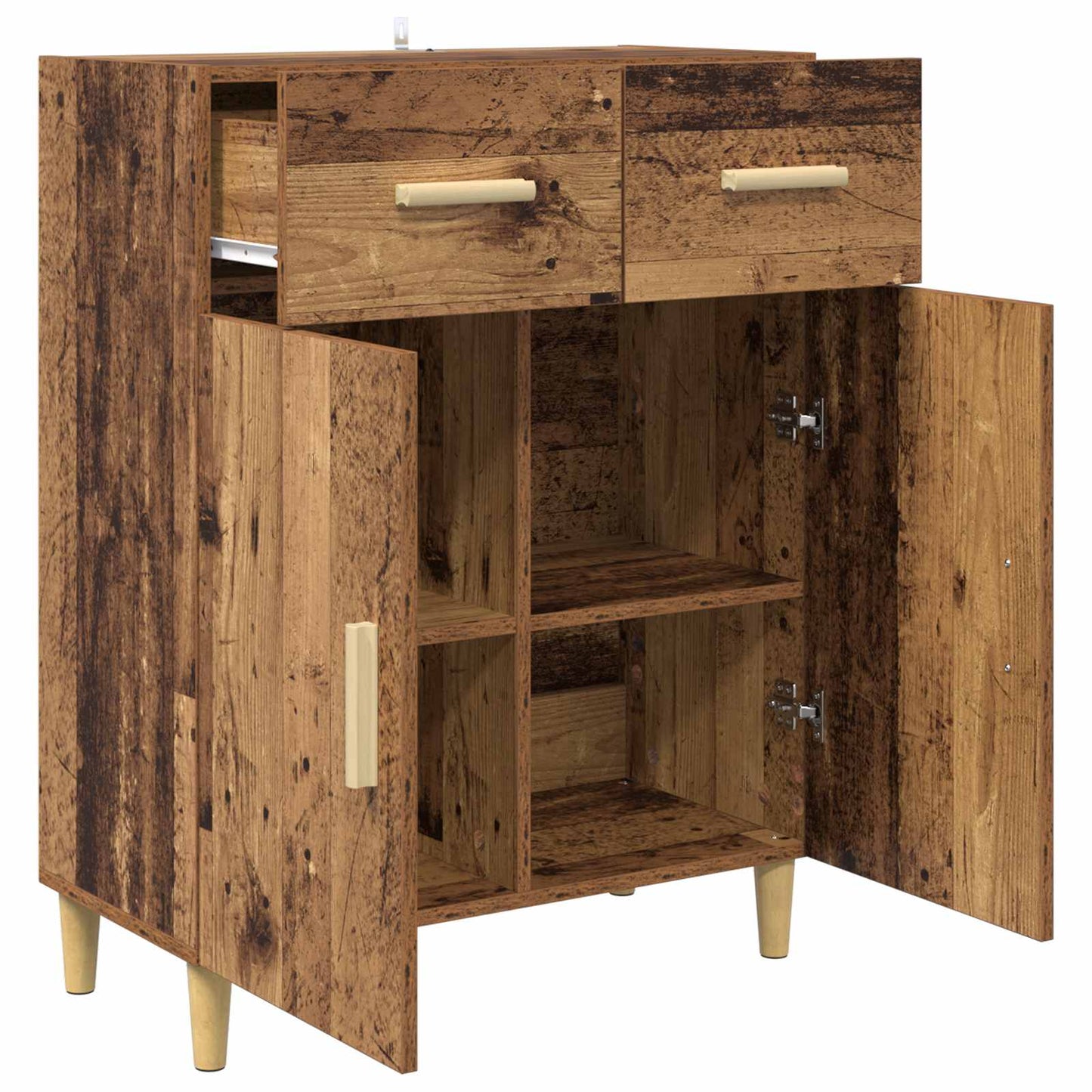 Serviesskap Gammelt tre 34 x 69.5 x 89 cm Konstruert tre