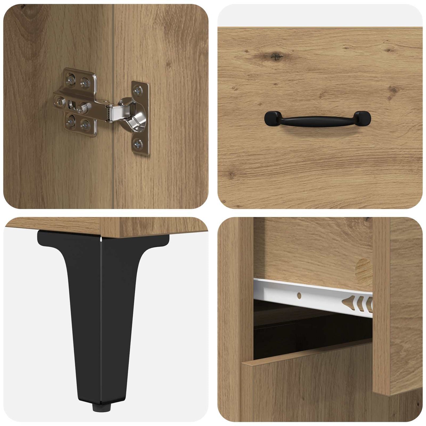 Serviesskap Artisan Eik 69,5 x 34 x 90 cm Konstruert tre