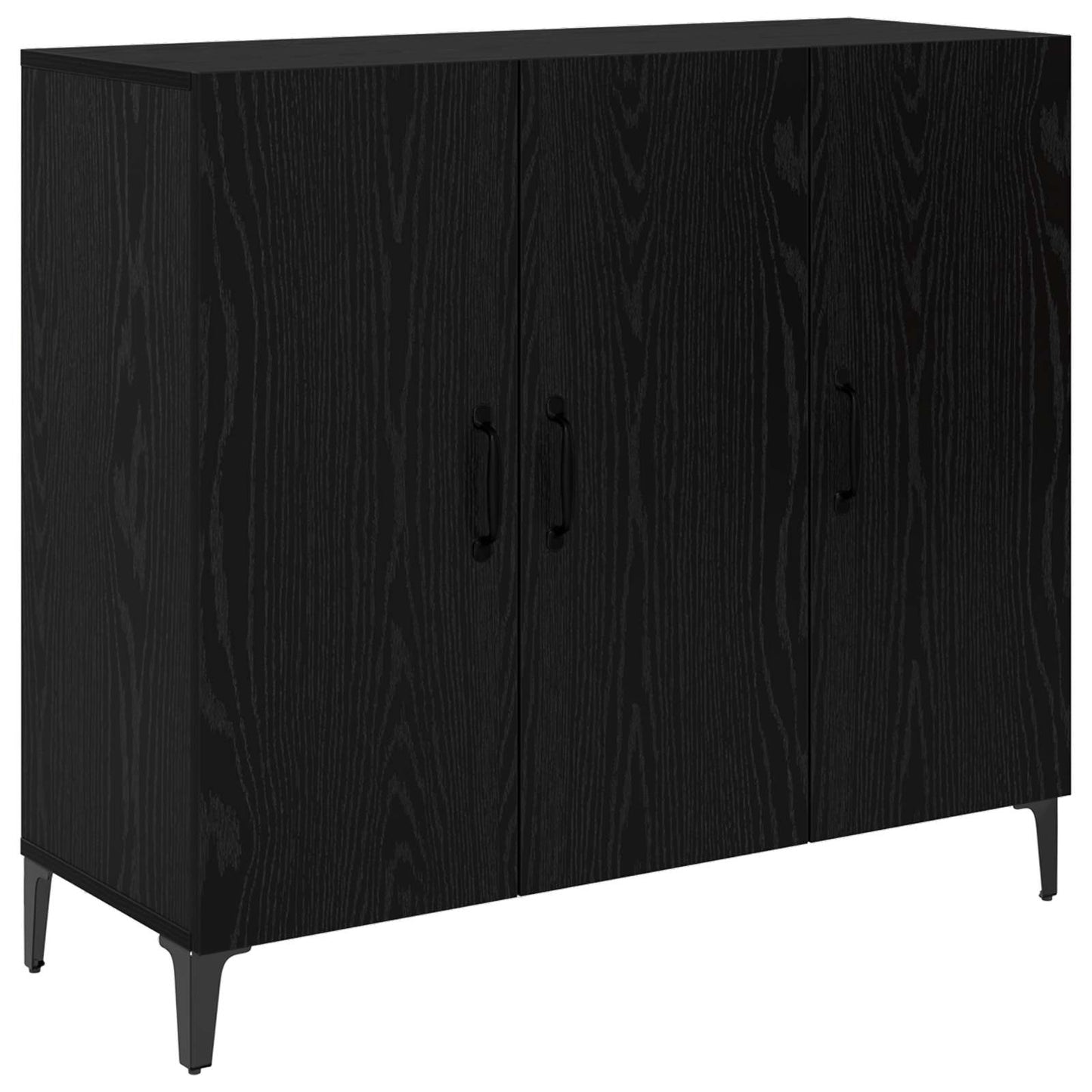 Serviesskap Svart eik 34 x 90 x 80 cm Konstruert tre