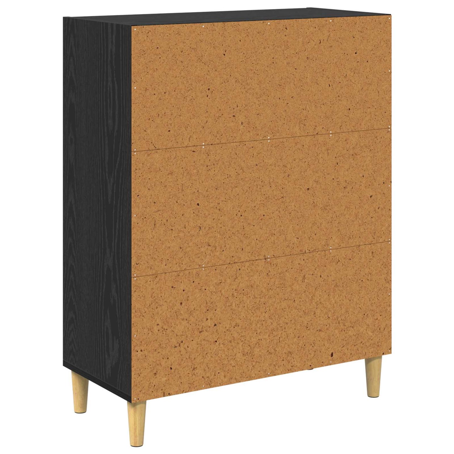 Serviesskap Svart Eik 69,5 x 32,5 x 90 cm Konstruert tre