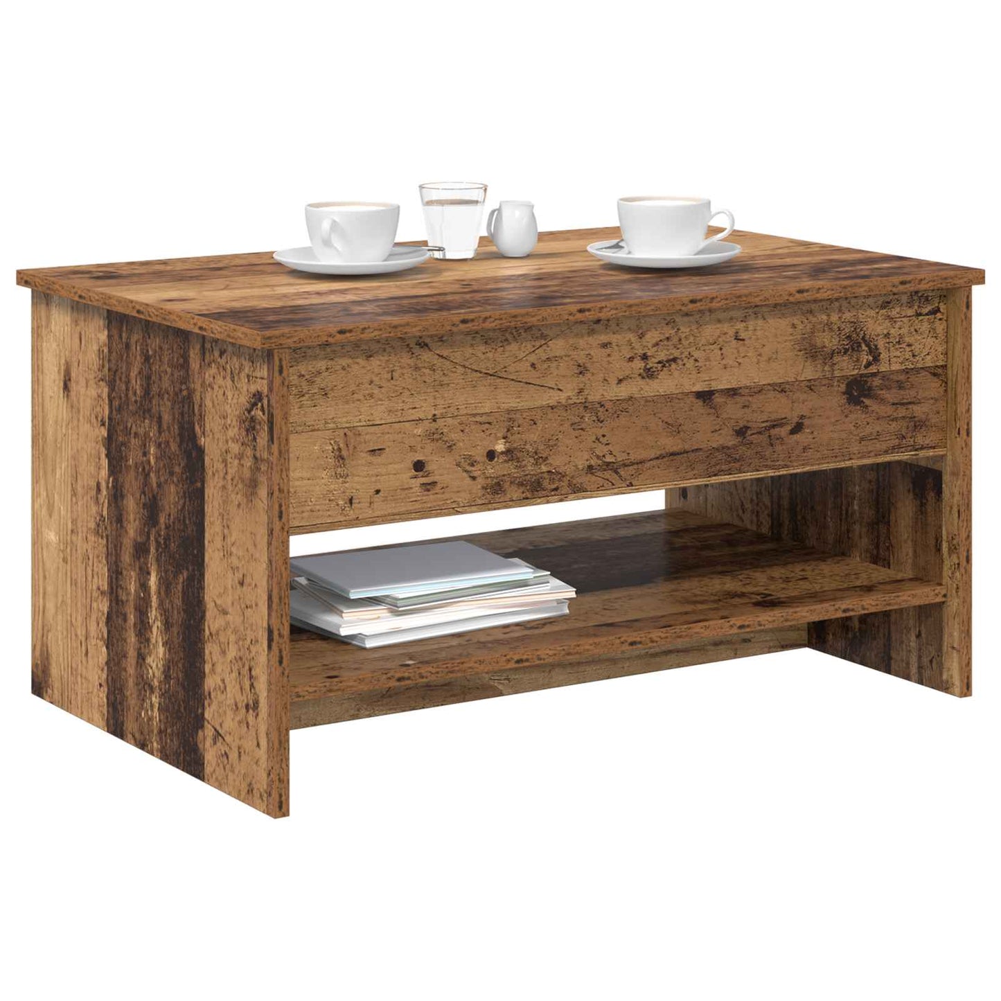 Kaffebord Gamle tre 80 x 50,5 x 41,5 cm Konstruert tre