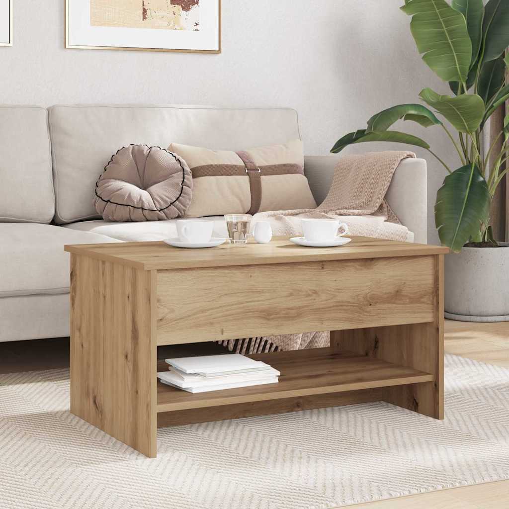 Kaffebord Artisan Eik 80 x 50,5 x 41,5 cm Konstruert tre