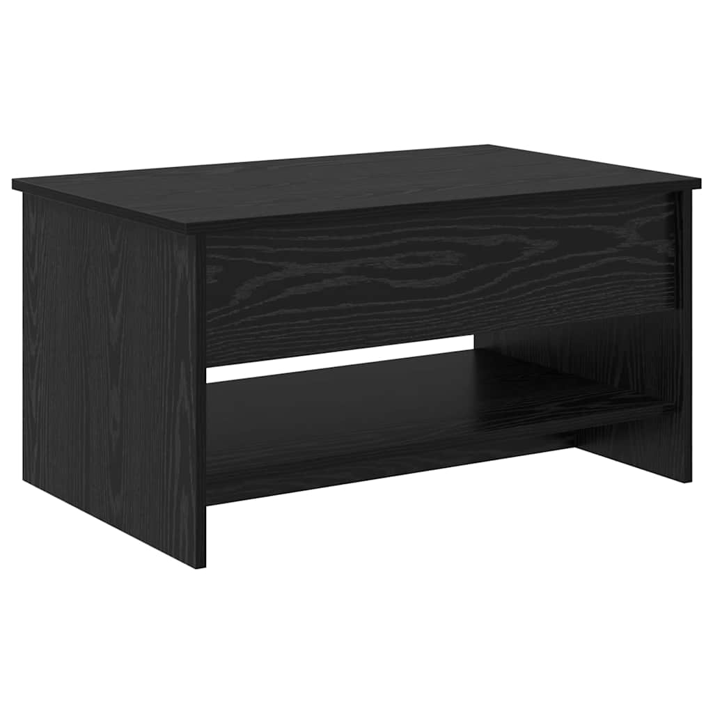 Kaffebord Svart Eik 80 x 50,5 x 41,5 cm Konstruert tre