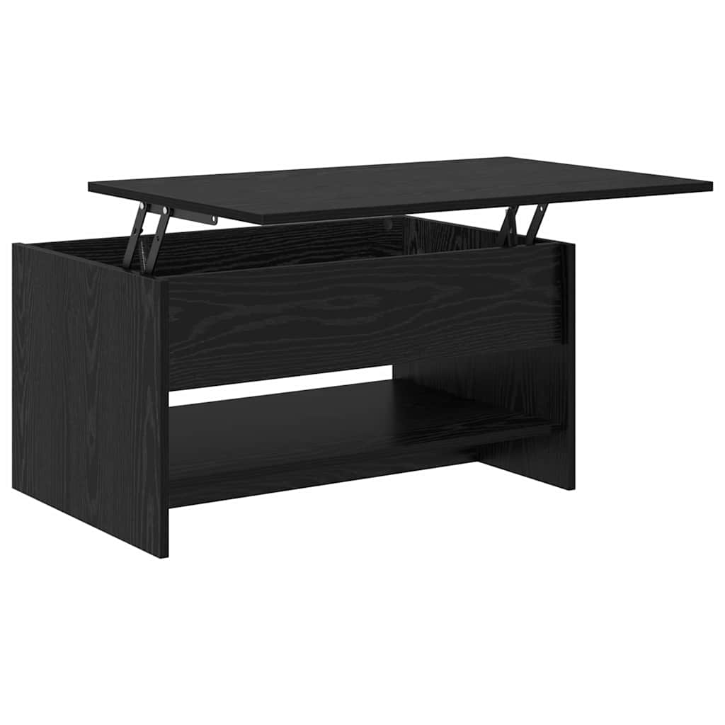 Kaffebord Svart Eik 80 x 50,5 x 41,5 cm Konstruert tre