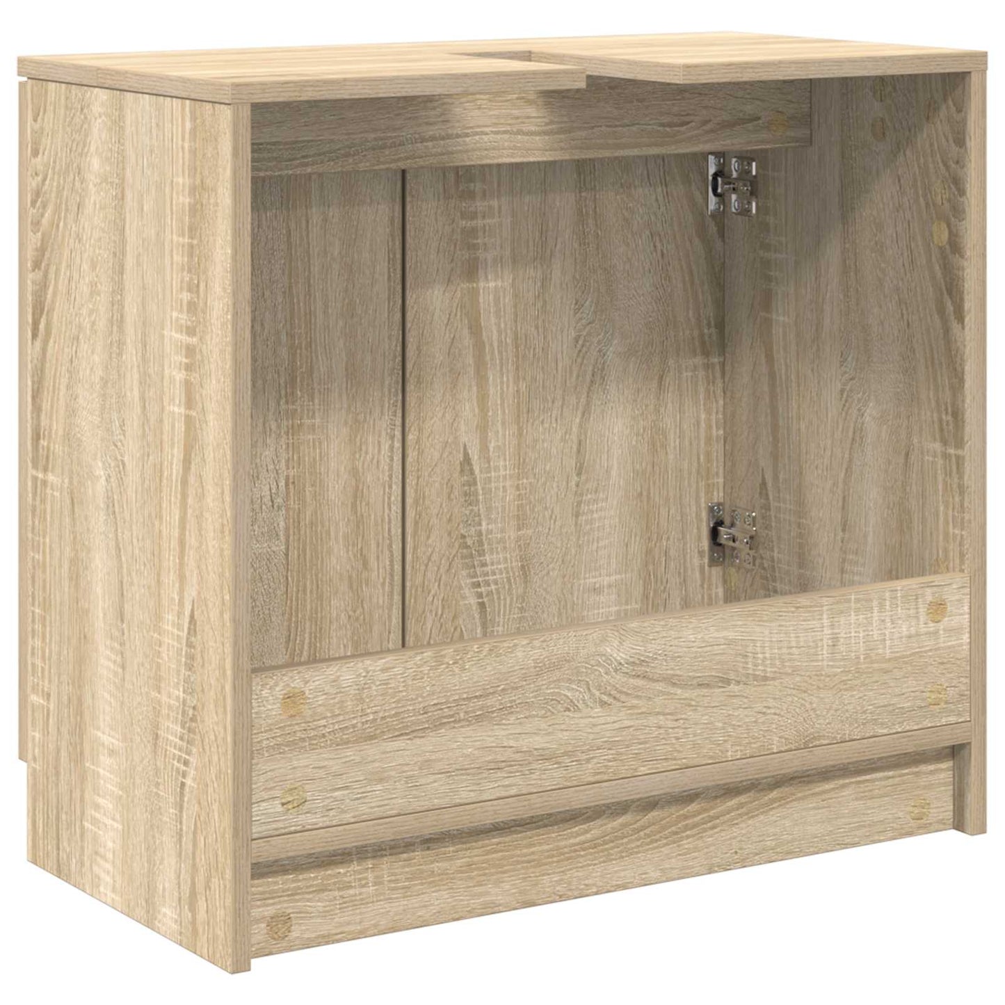 Baderomsskap Sonoma eik 64,5 x 33,5 x 59 cm Konstruert tre