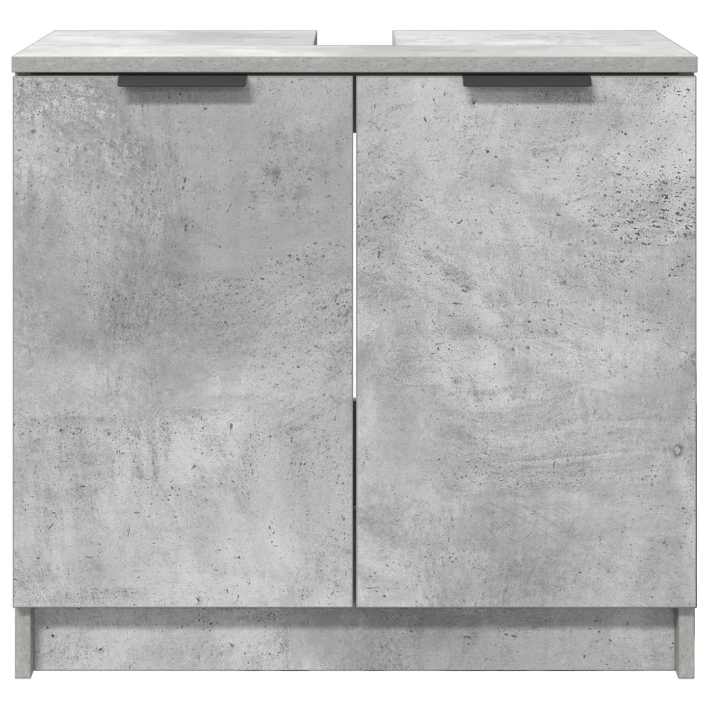 Baderomsskap Betonggrå 64,5 x 33,5 x 59 cm Konstruert tre