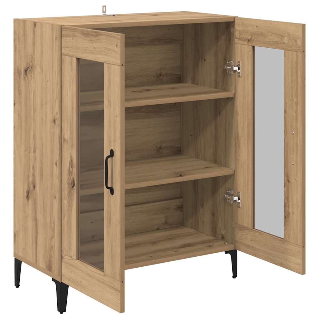 Serviesskap Artisan Eik 69,5 x 34 x 90 cm Ingeniørtre og jern