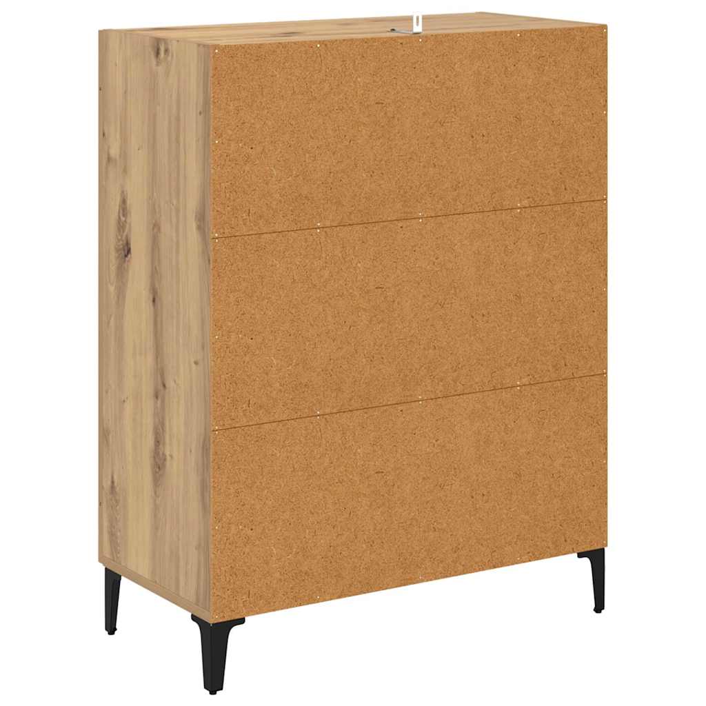 Serviesskap Artisan Eik 69,5 x 34 x 90 cm Ingeniørtre og jern