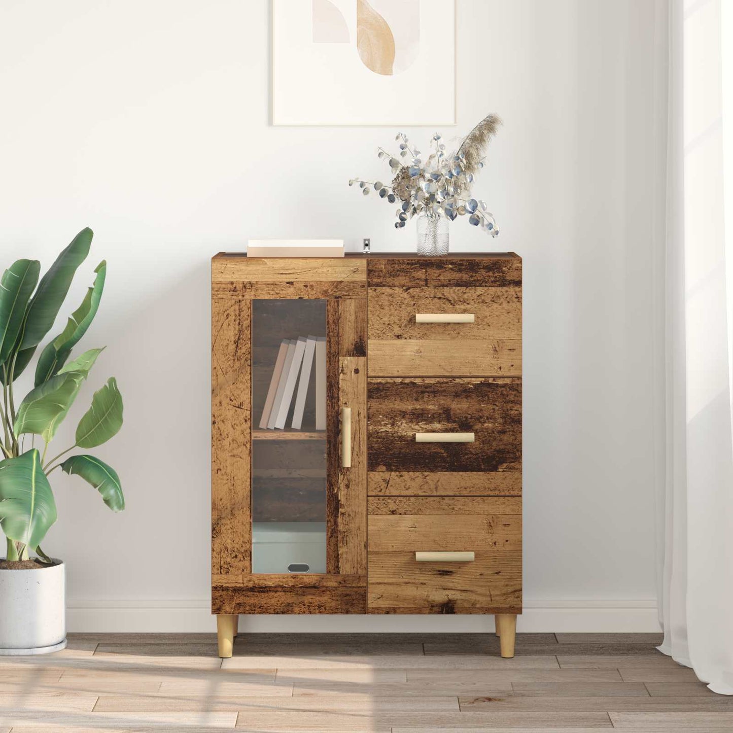 Serviesskap Gamle tre 69,5 x 34 x 90 cm Konstruert tre